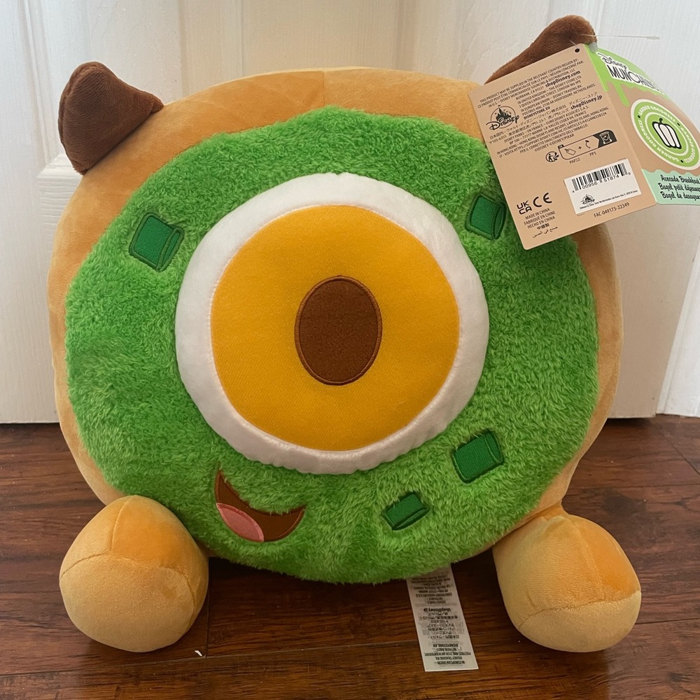 Disney munchlings Mike wazowski, avocado breakfast bagel plush